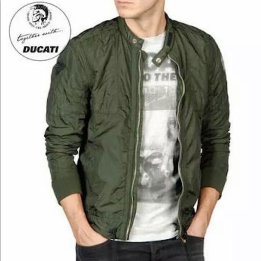 Diesel Ducati Men’s Jacket, Green, Size XL